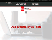 Tablet Screenshot of chuckpattersontoyota.net